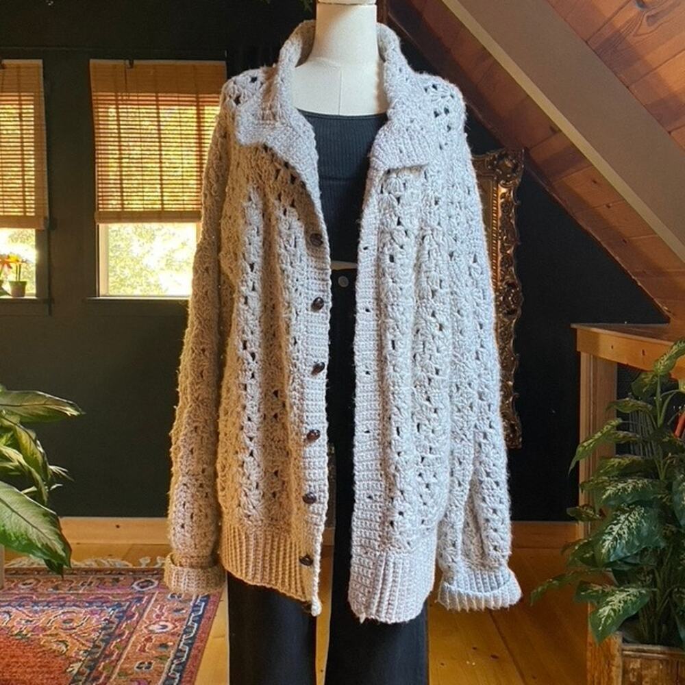 Vintage Crochet Cardigan